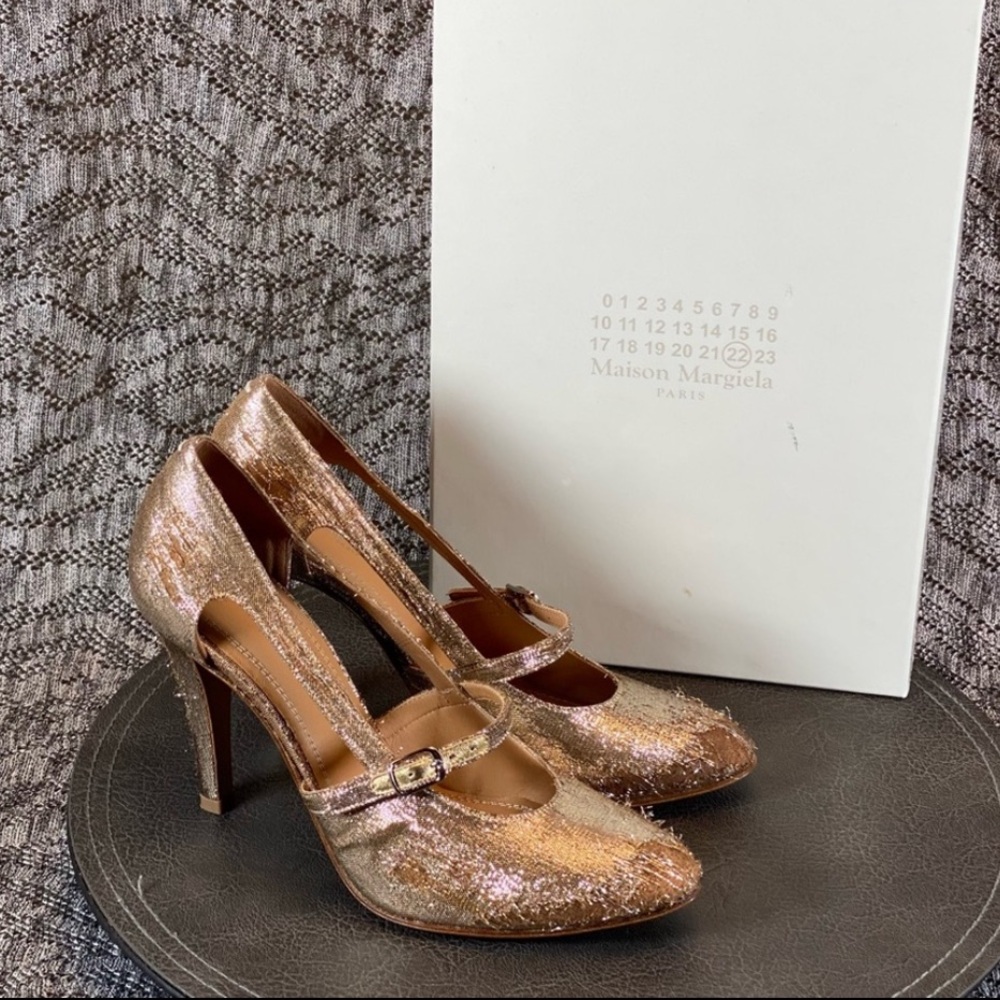 Maison Margiela Maison Lurex Mary Jane Heels Court Pump 38